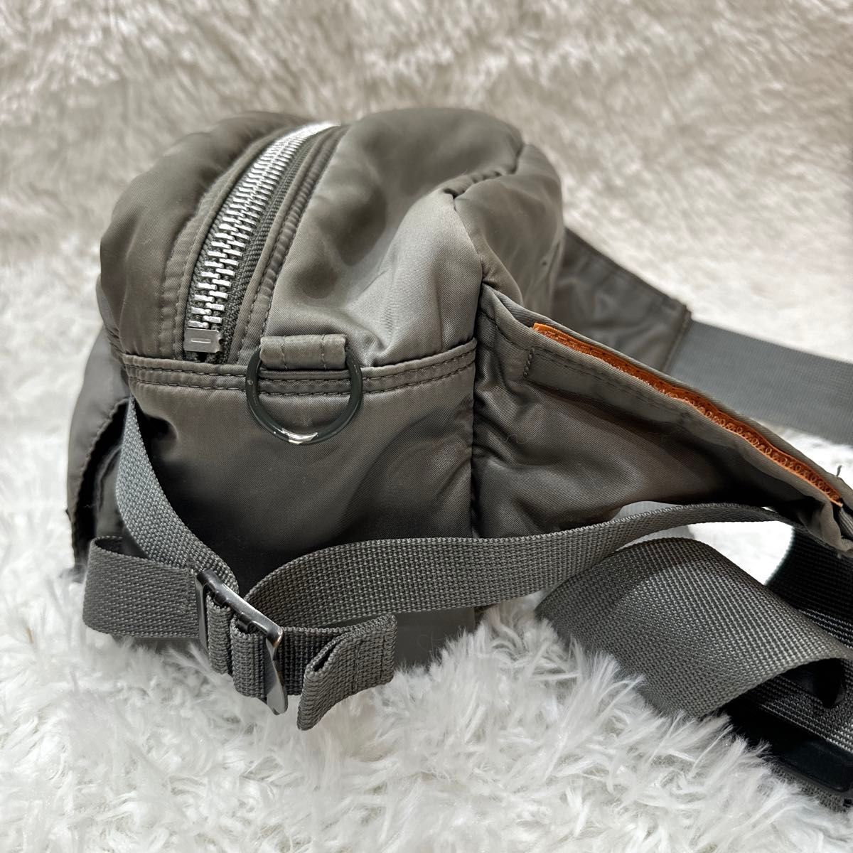 美品 廃盤色 希少 PORTER ポーター ウエストバック シルバーグレー