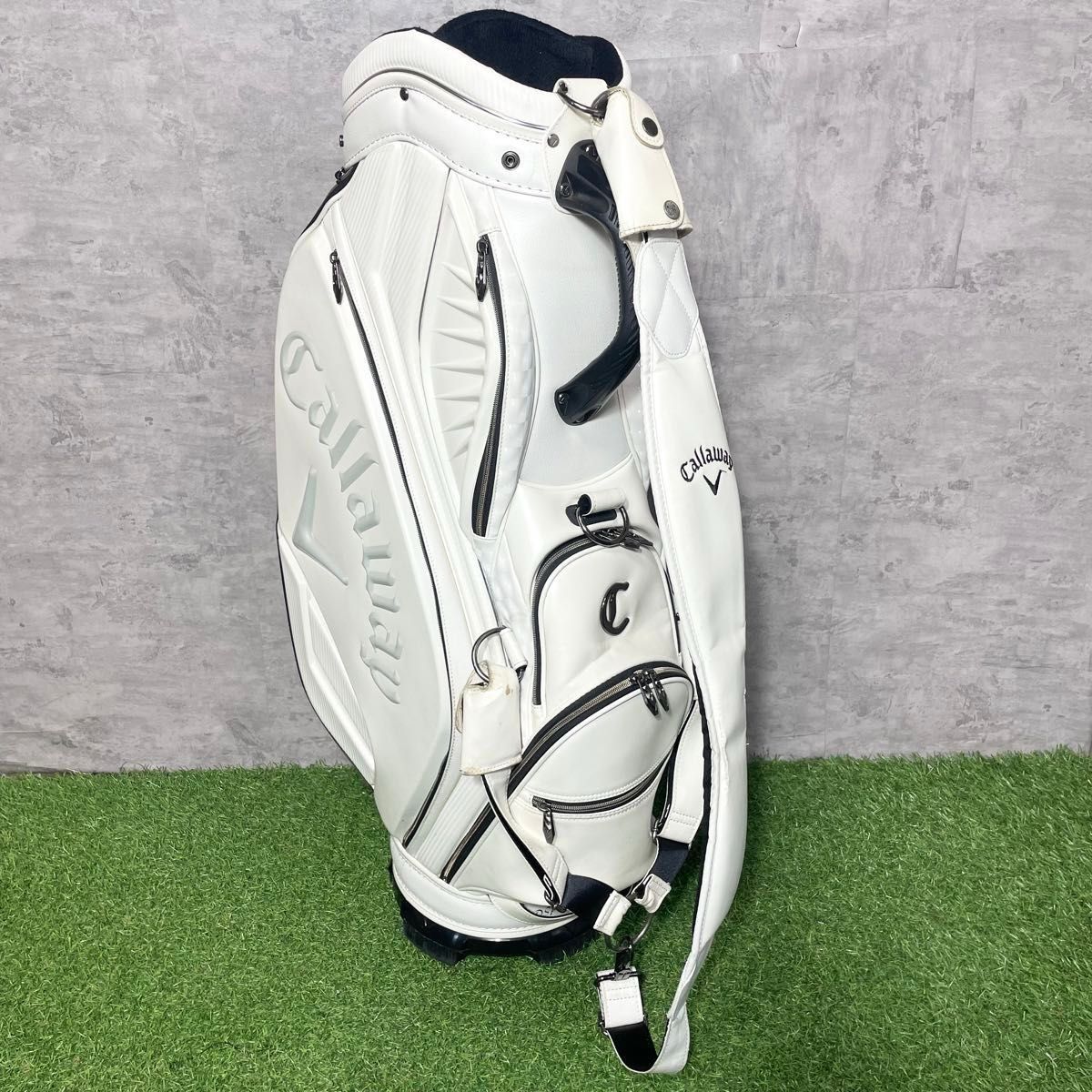 匿名配送】CALLAWAY ホワイトキャディバッグ 直取OK Callaway キャディ