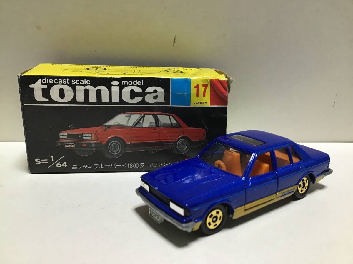 Yahoo!オークション - トミカ 黒箱 17 日産 ブルーバード 1800ターボ S