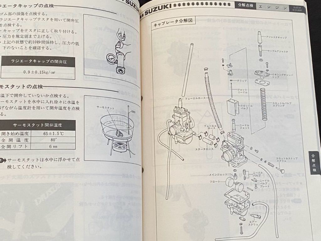 SUZUKI RG250F サービスガイド GJ21A SUZUKI RG250Γ サービスガイド