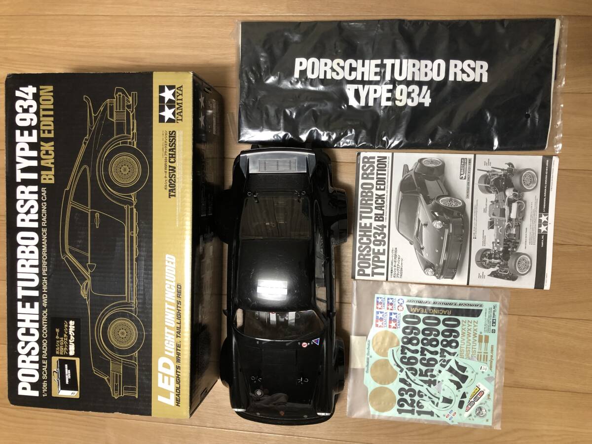 Yahoo!オークション - タミヤ 1/10RC ポルシェ ターボ RSR 934 ブラッ