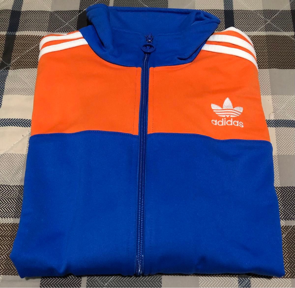 adidas アディダス ジャージ M ブルー×オレンジ｜Yahoo!フリマ（旧