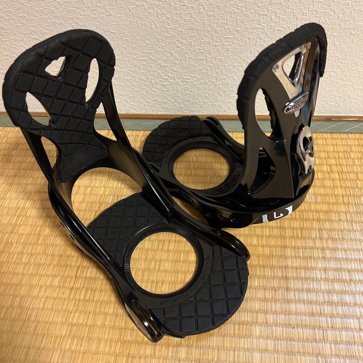 BURTON Mission スノーボードビンディング Mサイズ 木目調 楽天市場