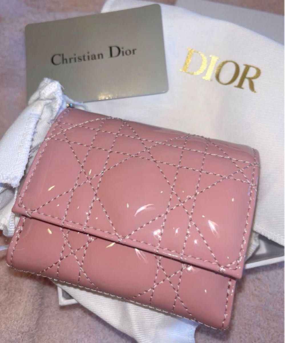 Dior ロータスウォレット 日本限定 アンティーク ピンク レディ