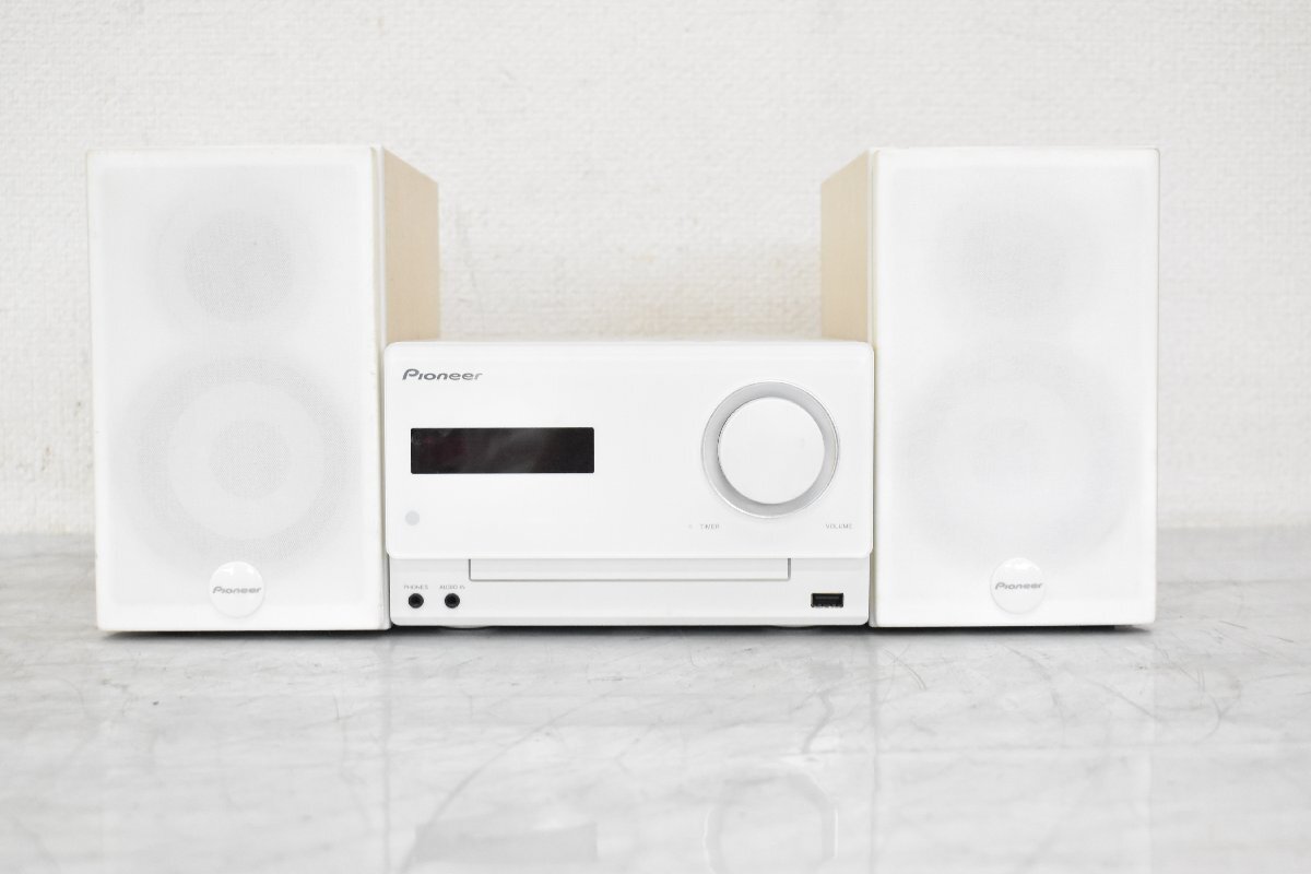 Pioneer ミニコンポ X-CM32BT-W（ホワイト） リモコン付き パイオニア