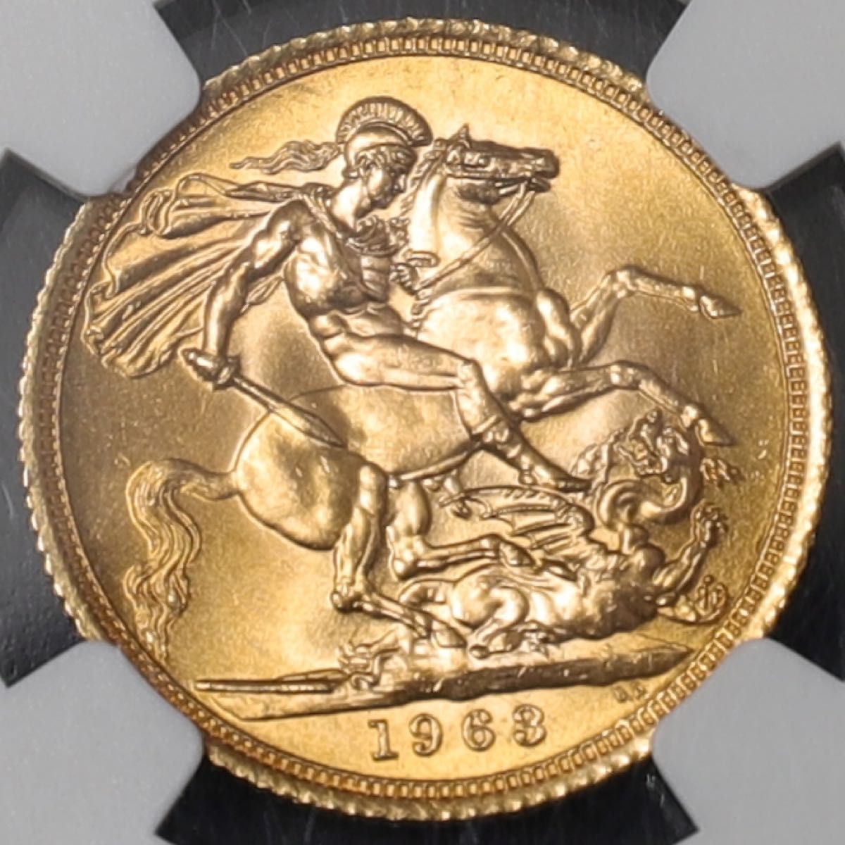 NGC MS64】1963年 イギリス エリザベス2世 1ソブリン金貨 世界コイン