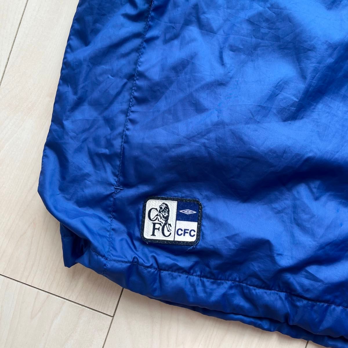 90s 00s umbro アンブロ チェルシー サッカー ナイロンジャケット 青