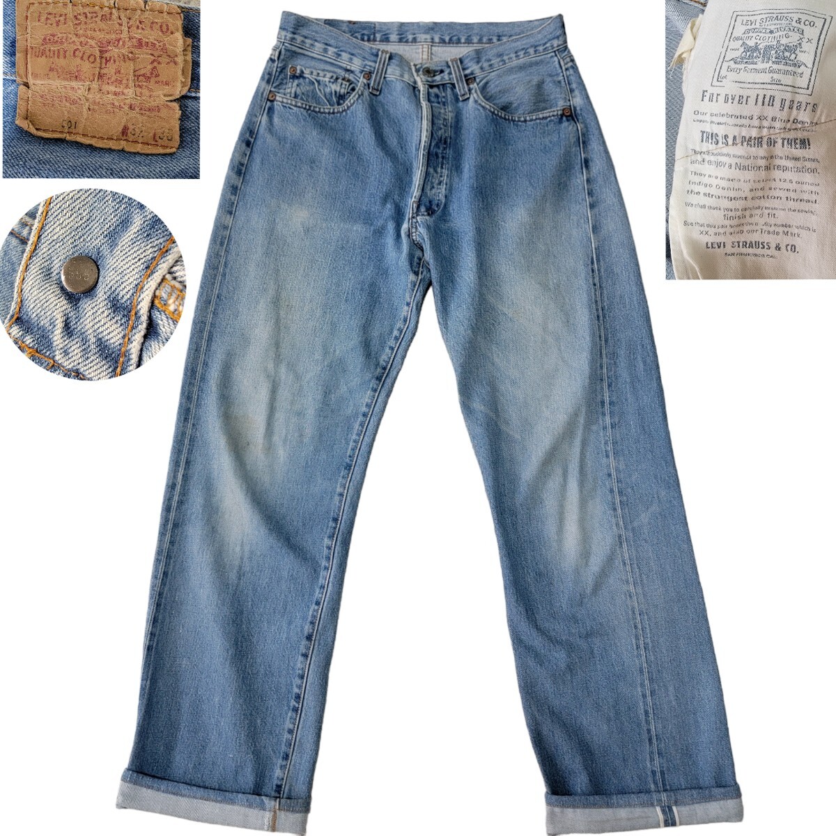 110周年】USA製 Levi's リーバイス 501 Levisセルヴィッジ 赤耳 デニム