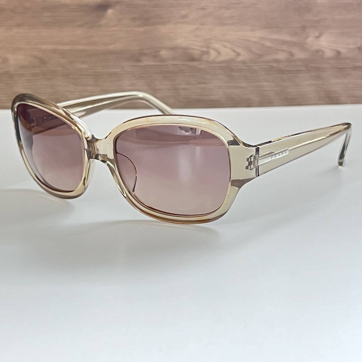 PRADA プラダ サングラス クリアフレーム SPR26G 59 19 135 サイドロゴ