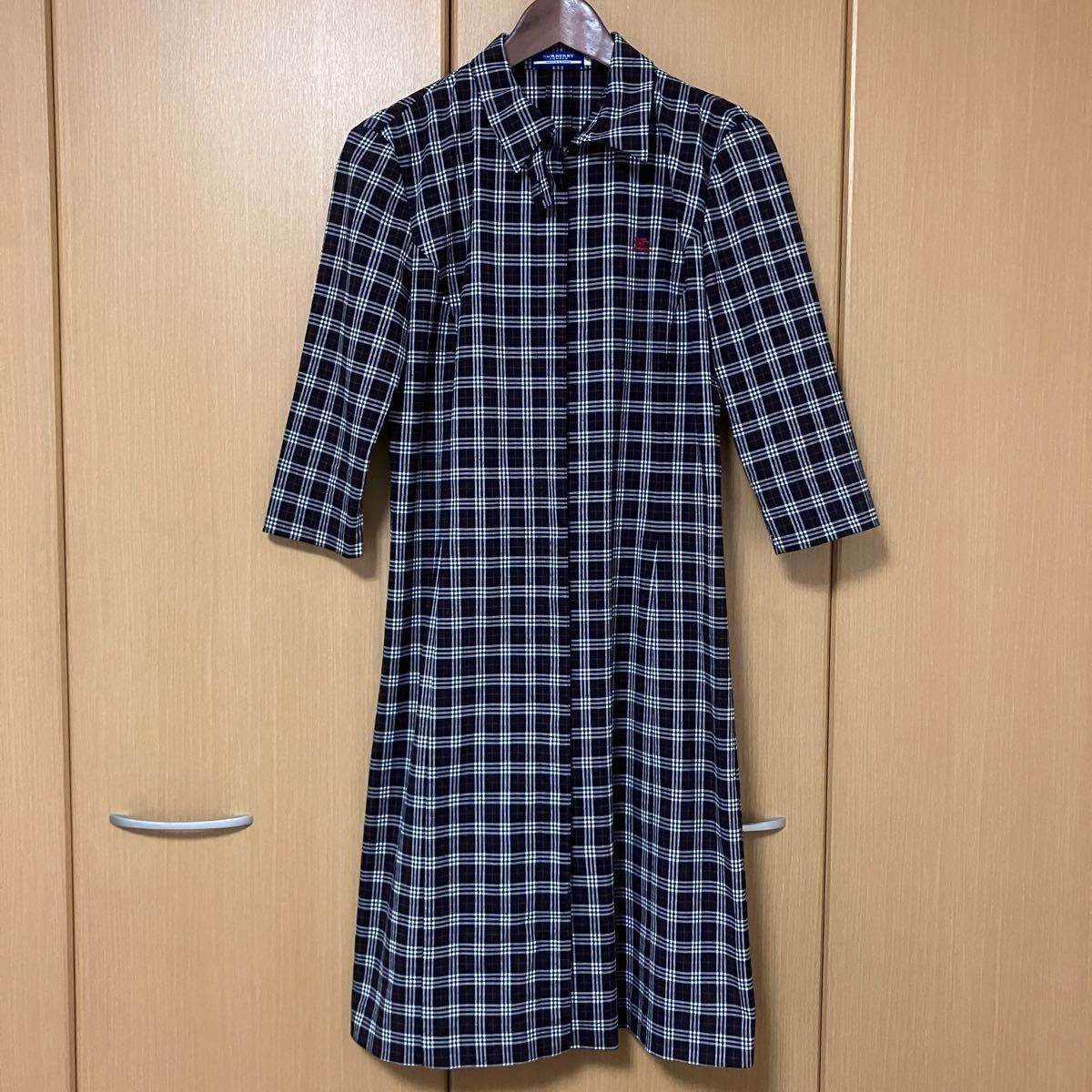 BURBERRY BLUE LABEL半袖ワンピース シャツワンピース ホースロゴ ノバ
