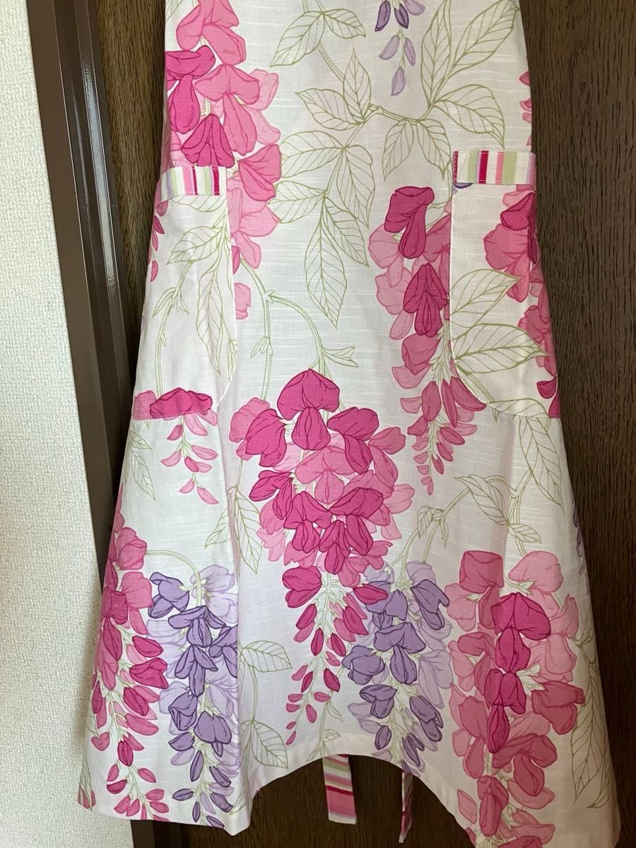 未使用】ローラアシュレイ エプロン 花柄 藤の花｜Yahoo!フリマ（旧