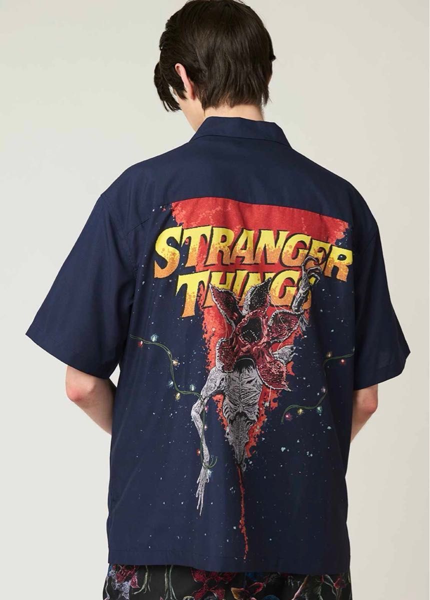グラニフストレンジャーシングスオープンカラーシャツ