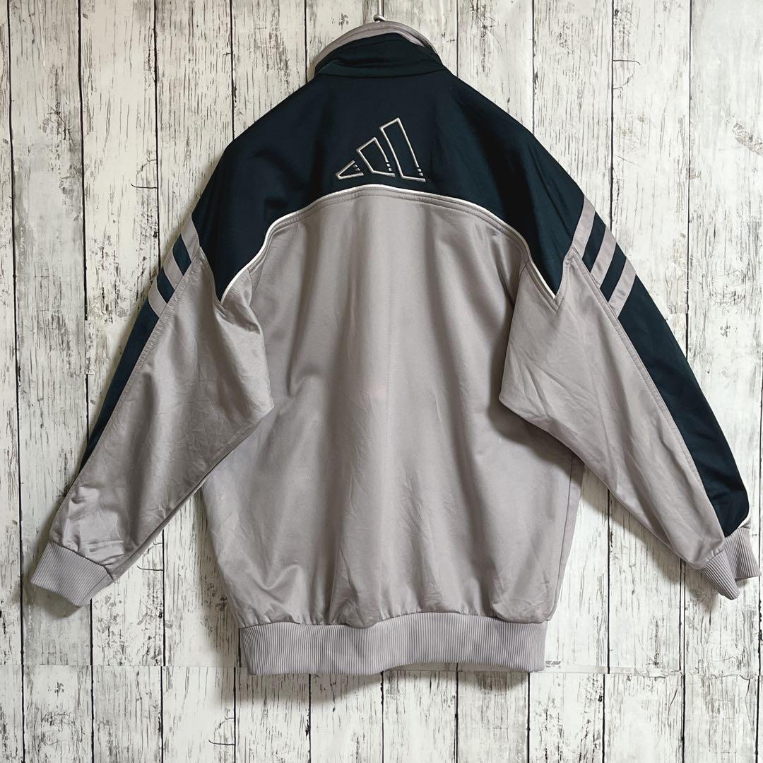 90's adidas アディダス トラックジャケット ジャージ M相当 グレー