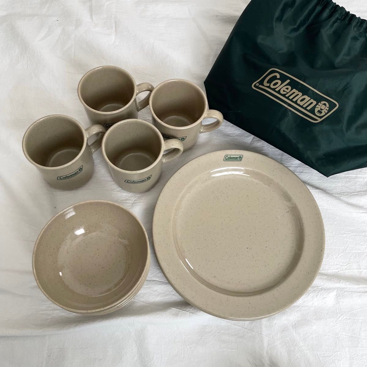 Coleman エナメル プレート ボウル コールマン 8枚セット Coleman