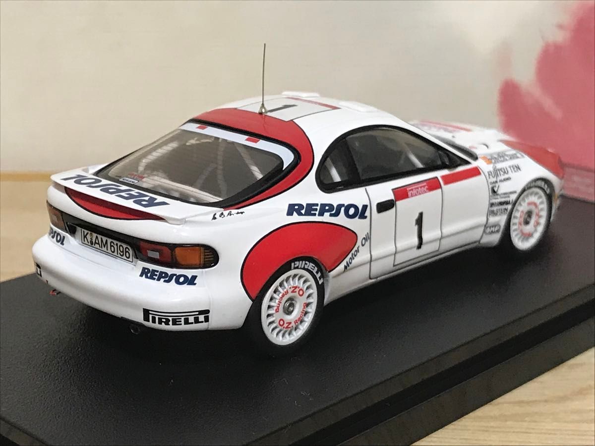 1/43 hpi racing トヨタ セリカ ターボ レプソル ラリーカー ミニカー
