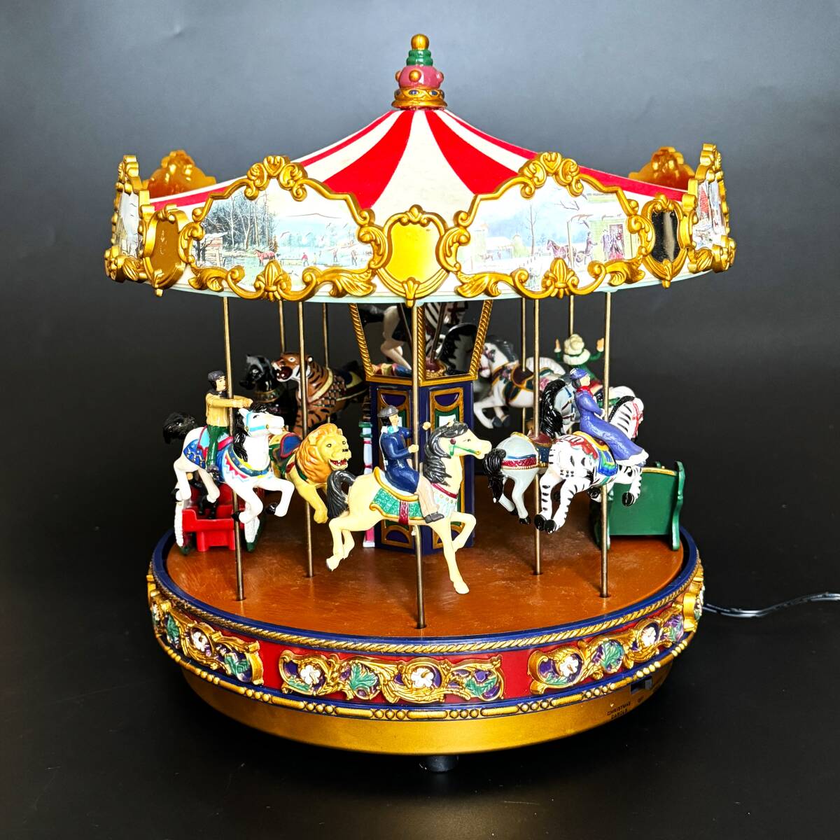レア】ミスタークリスマス メリーゴーランド オルゴール カルーセル
