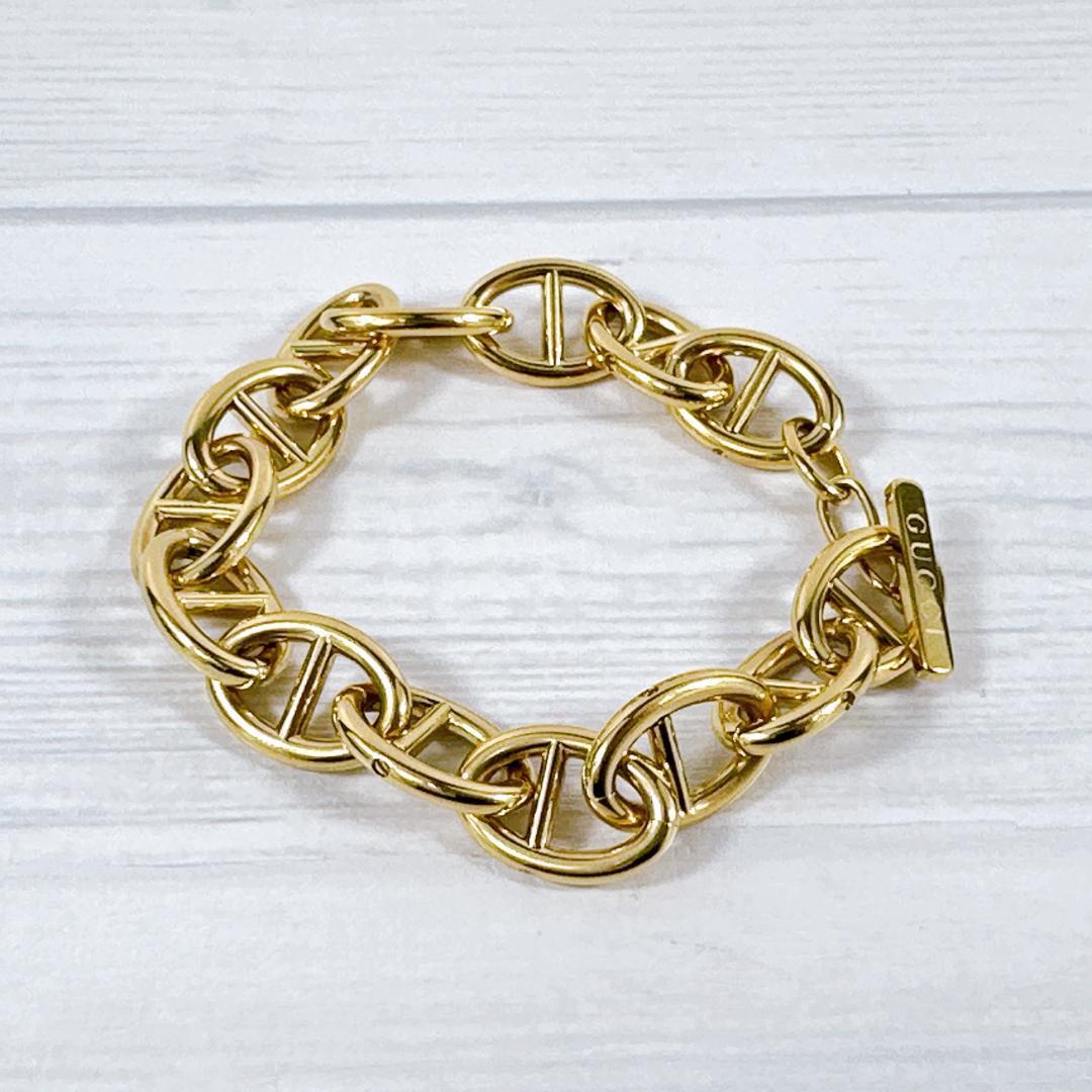 GUCCI グッチ ブレスレット アンカーチェーン ゴールド GOLD GG