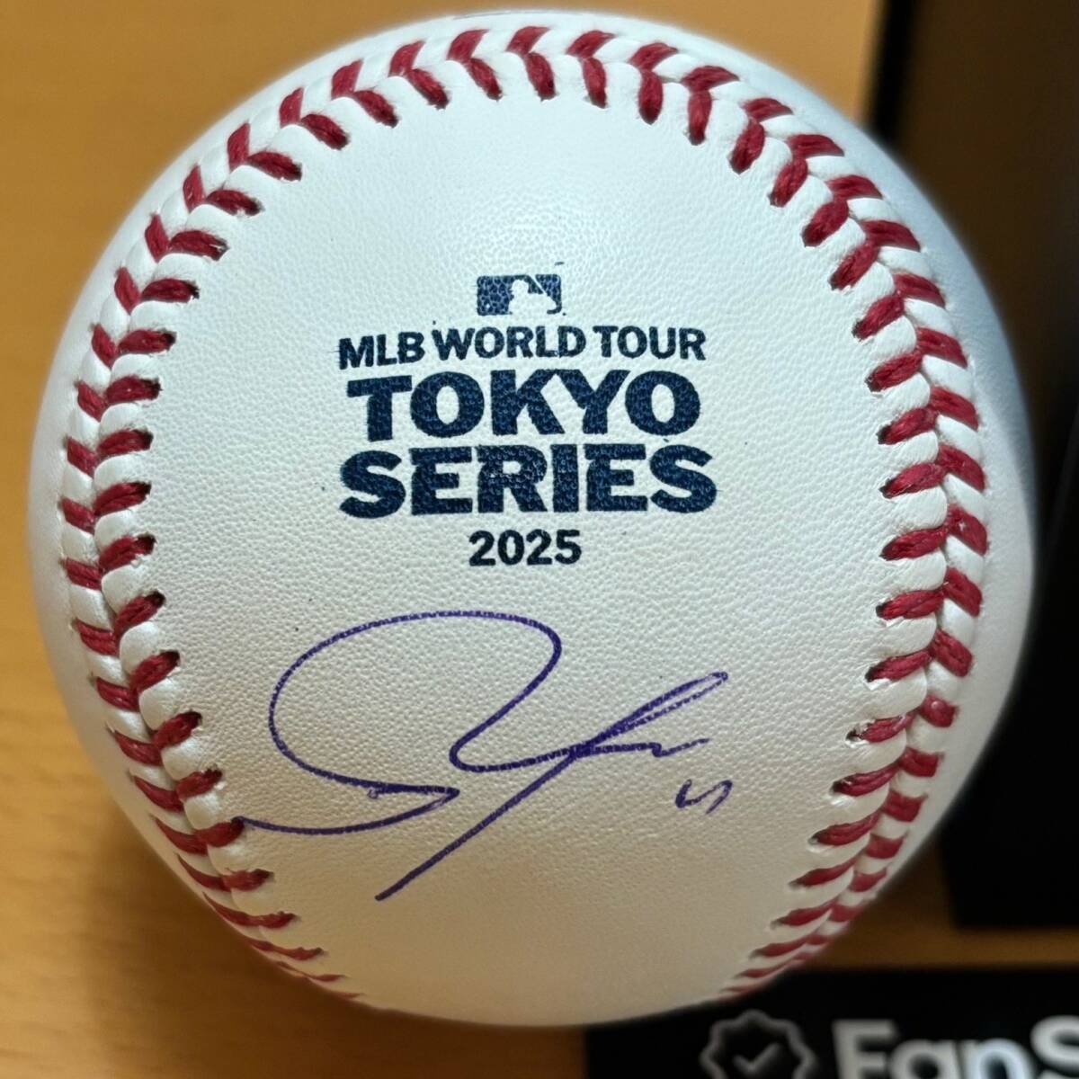 佐々木朗希 直筆サインボール MLB& FANATICSホログラム認証シール付