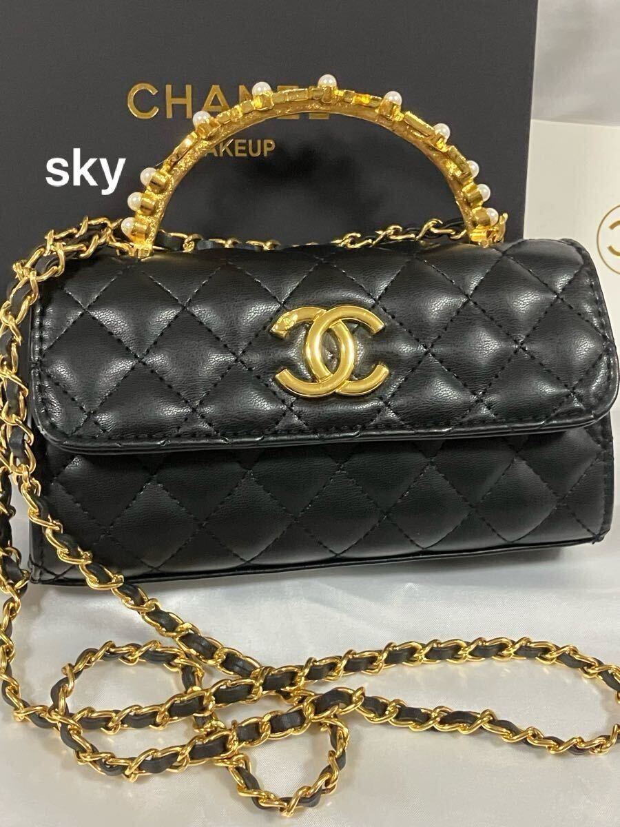 CHANEL シャネル ノベルティ ショルダーバッグ ミニバッグ ゴールド