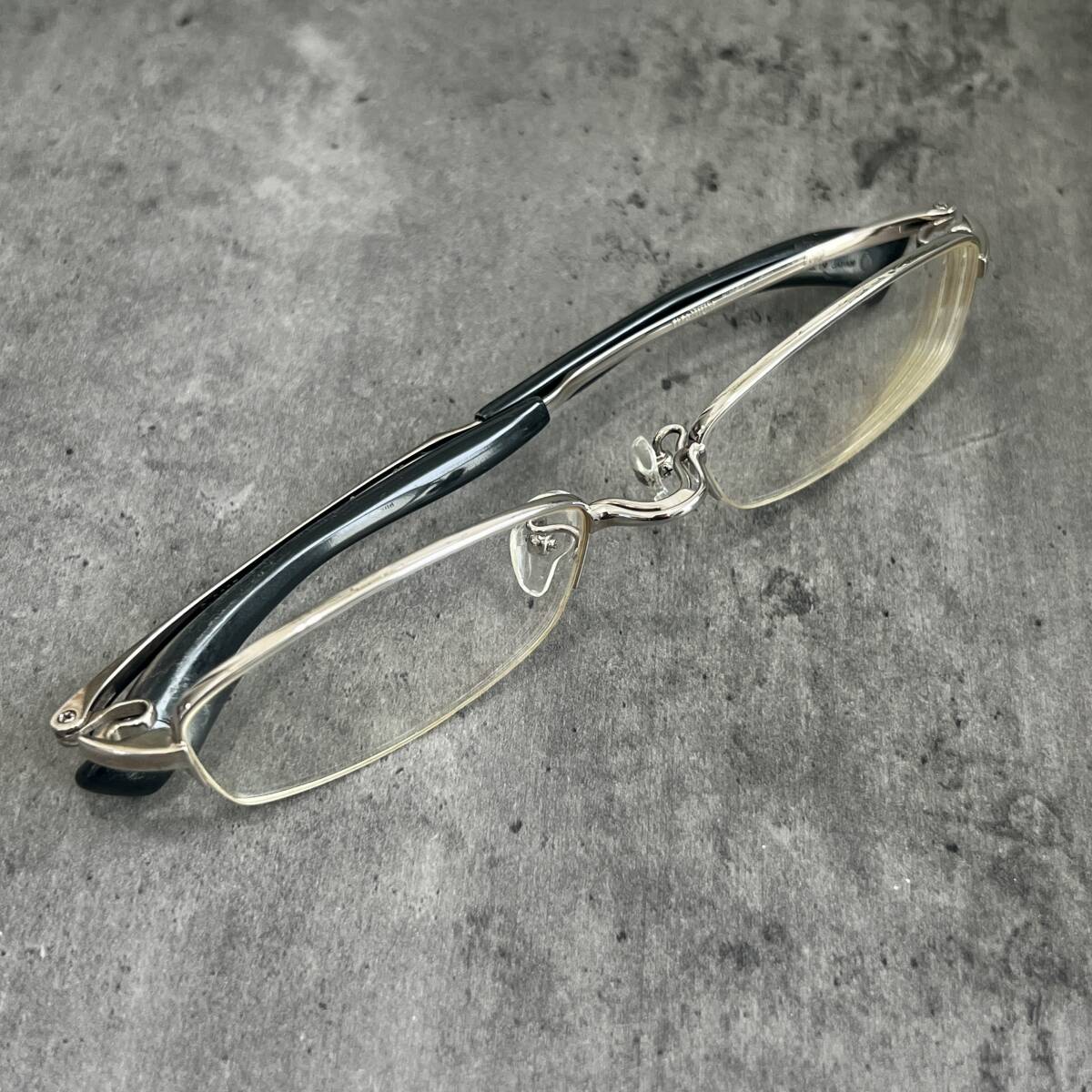 999 9 フォーナインズ ハーフリム型 眼鏡フレーム メガネ シャープ S