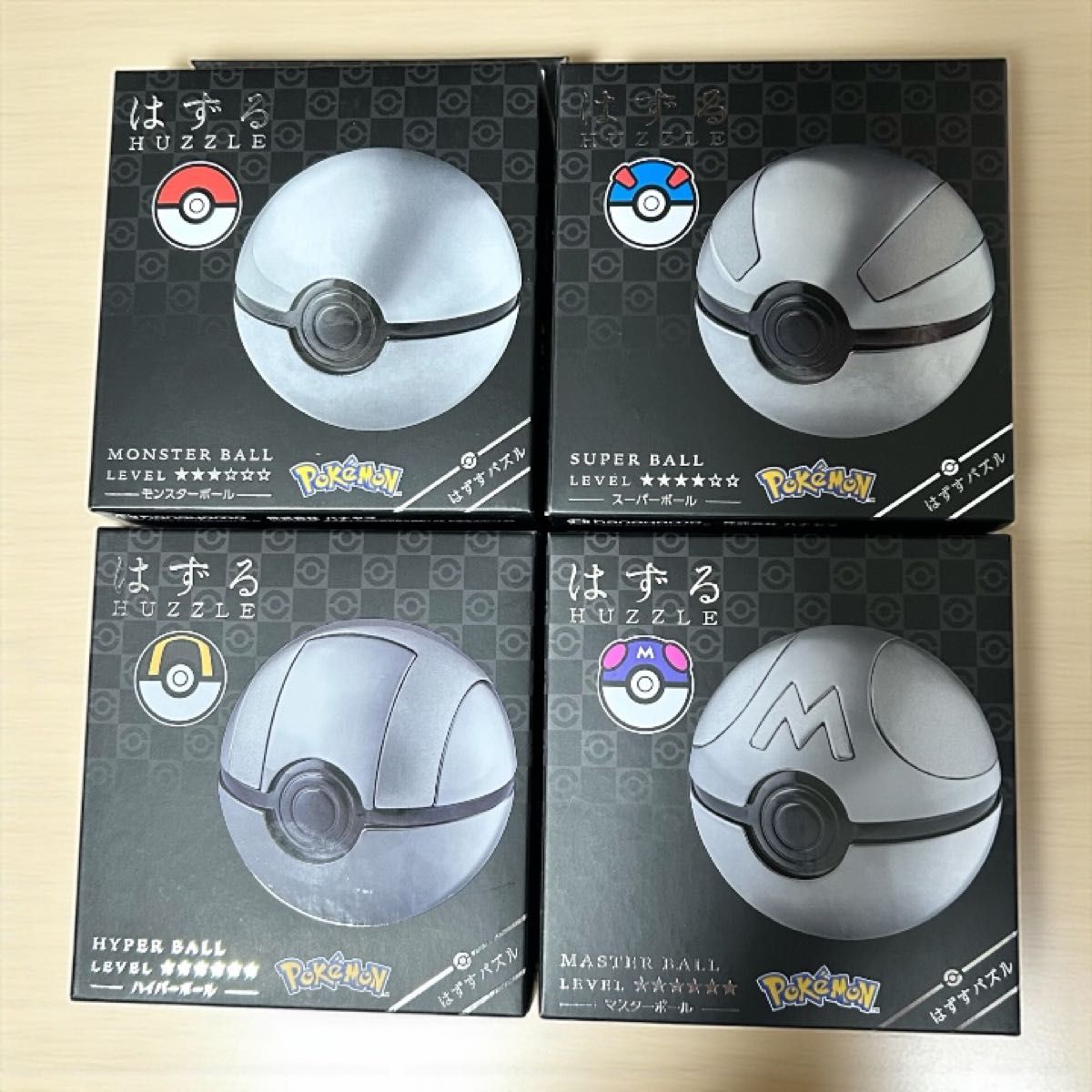 新品未開封】HUZZLE はずる ポケモン ボール4種セット（モンスター