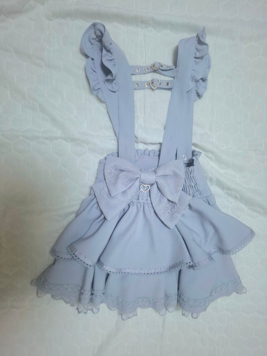 LIZ LISA サスペンダー付ティアードスカパン ガーリー 量産型 ブルー