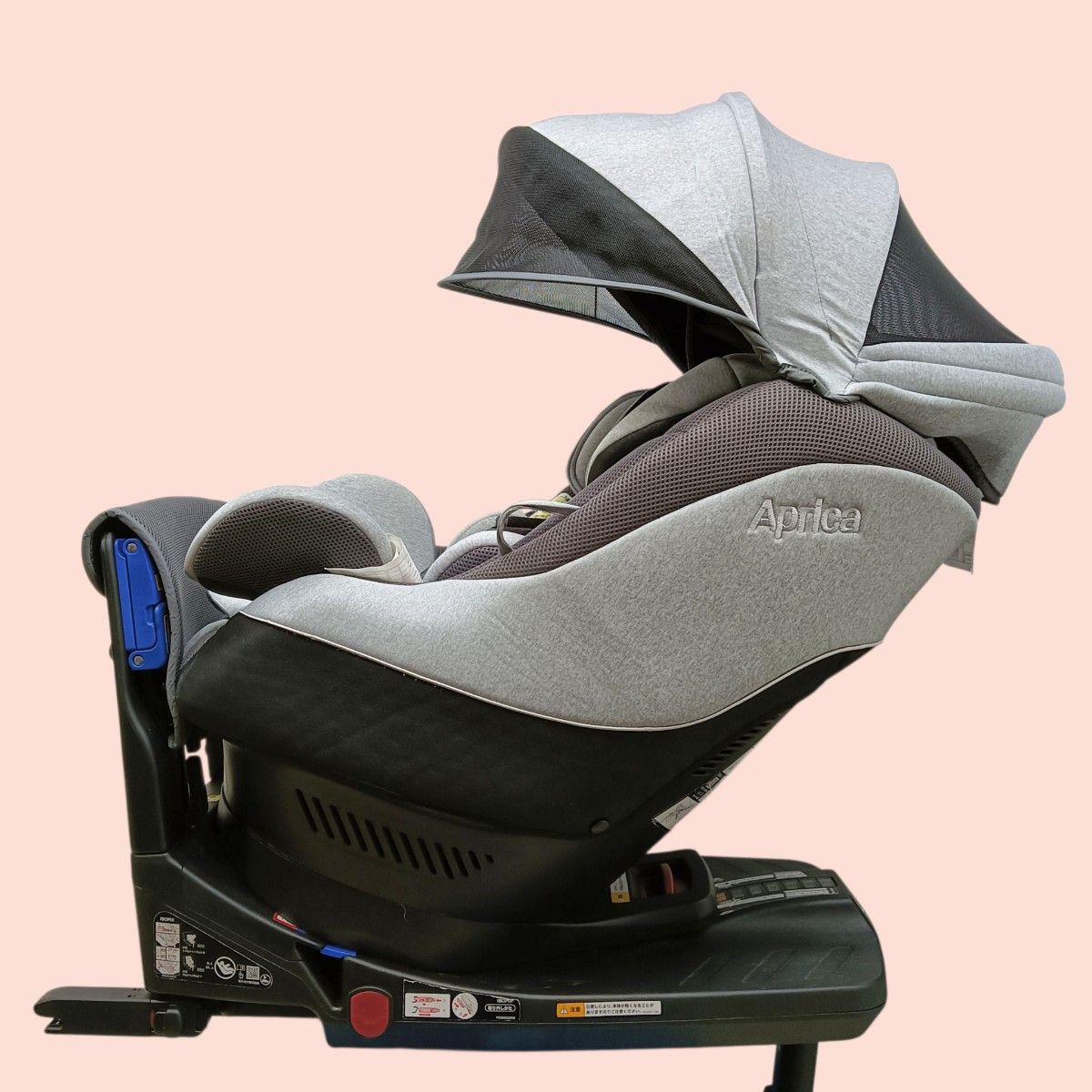 アップリカ【美品】クルリラAC ISOFIX ベルト式 付属品あり 新生児対応