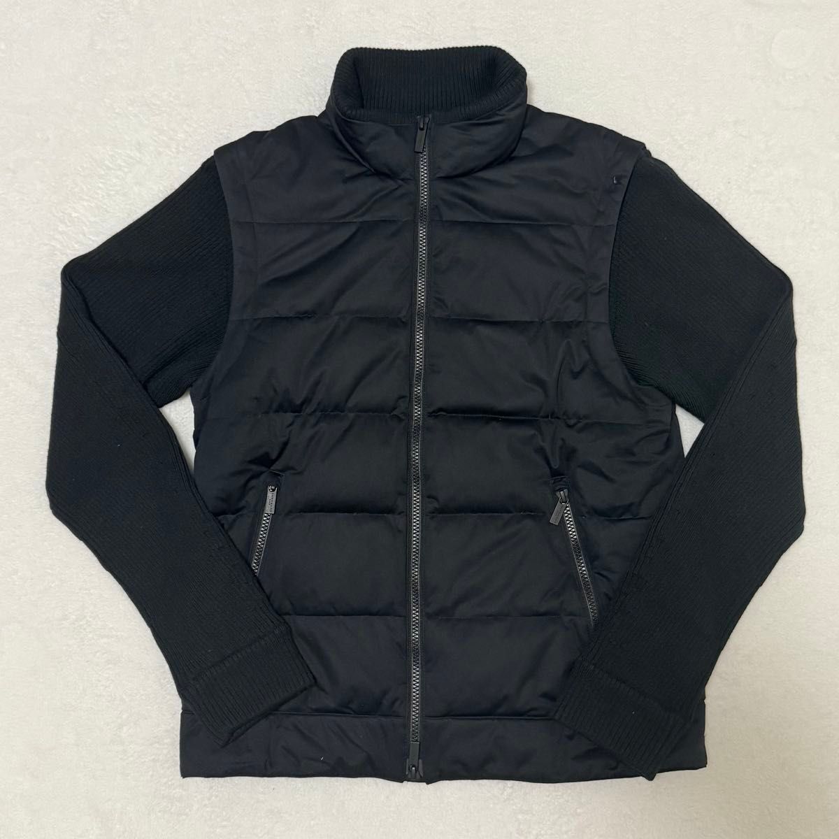 BURBERRY GOLF】バーバリーゴルフ 2way ダウン ニット 切替 異素材 M