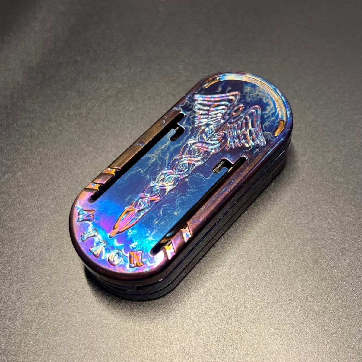 サタンキングリズムスライダー チタン製 フィジェットトイ EDC 新品未