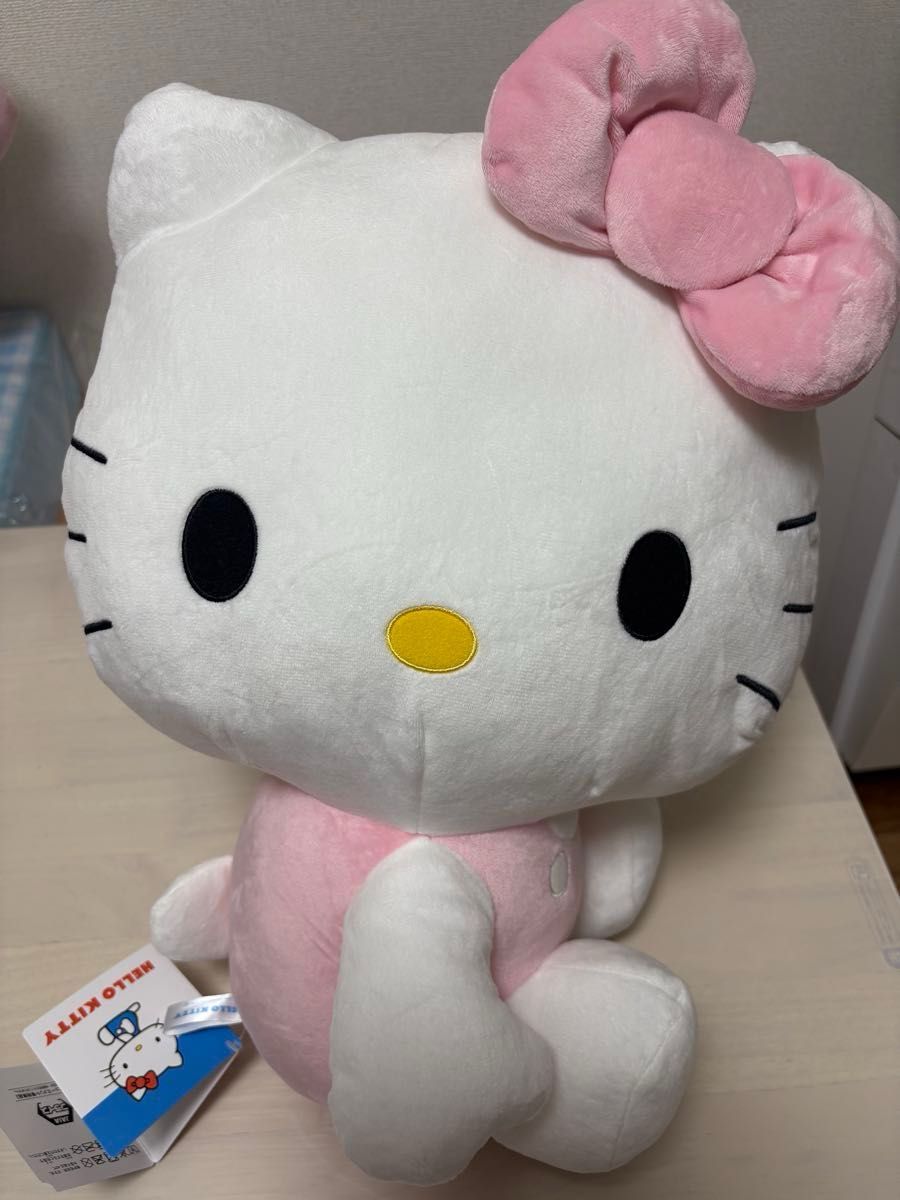 最新作】非売品キティちゃんぬいぐるみ超BIGハローキティ特大かわいい