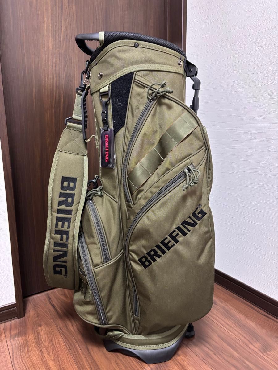 超レア [直営店限定モデル]BRIEFINGキャディバッグ CR-01 オリーブ