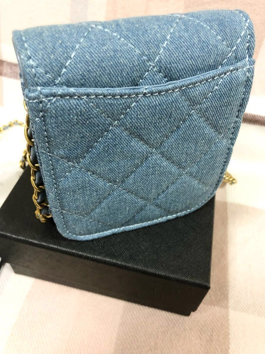 シャネル ノベルティ CHANEL デニム ショルダーバッグ ミニショルダー