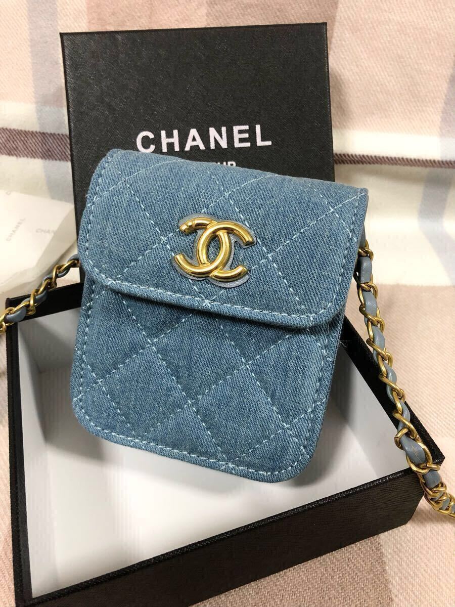 シャネル ノベルティ CHANEL デニム ショルダーバッグ ミニショルダー