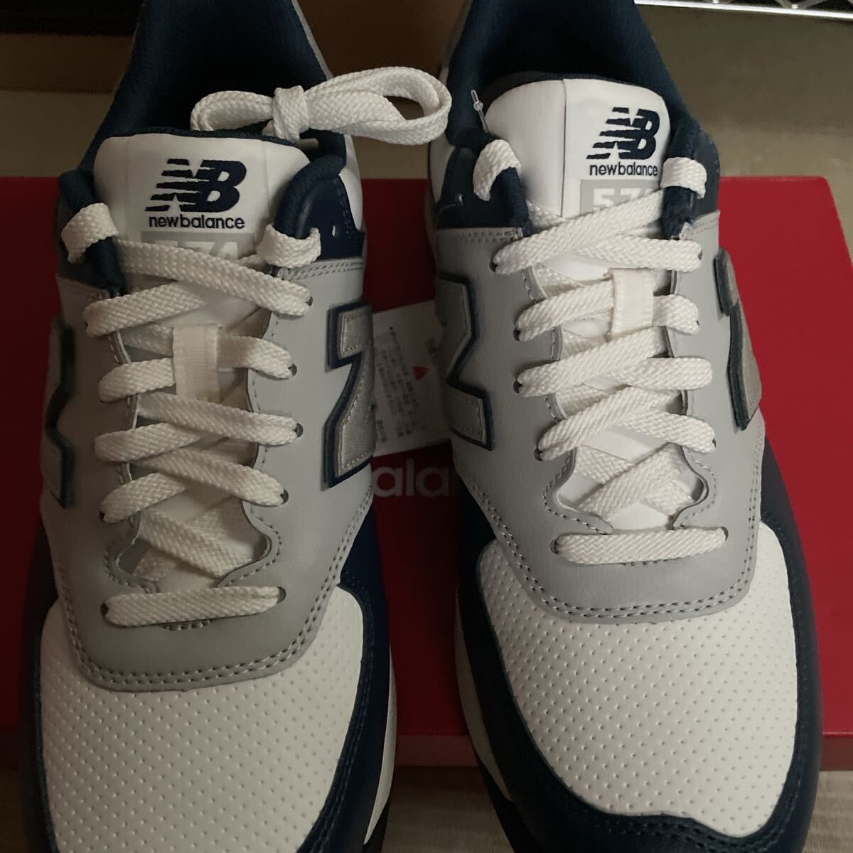 New Balance ML574 ネイビー/ホワイト ゴルフシューズ 24 5｜Yahoo