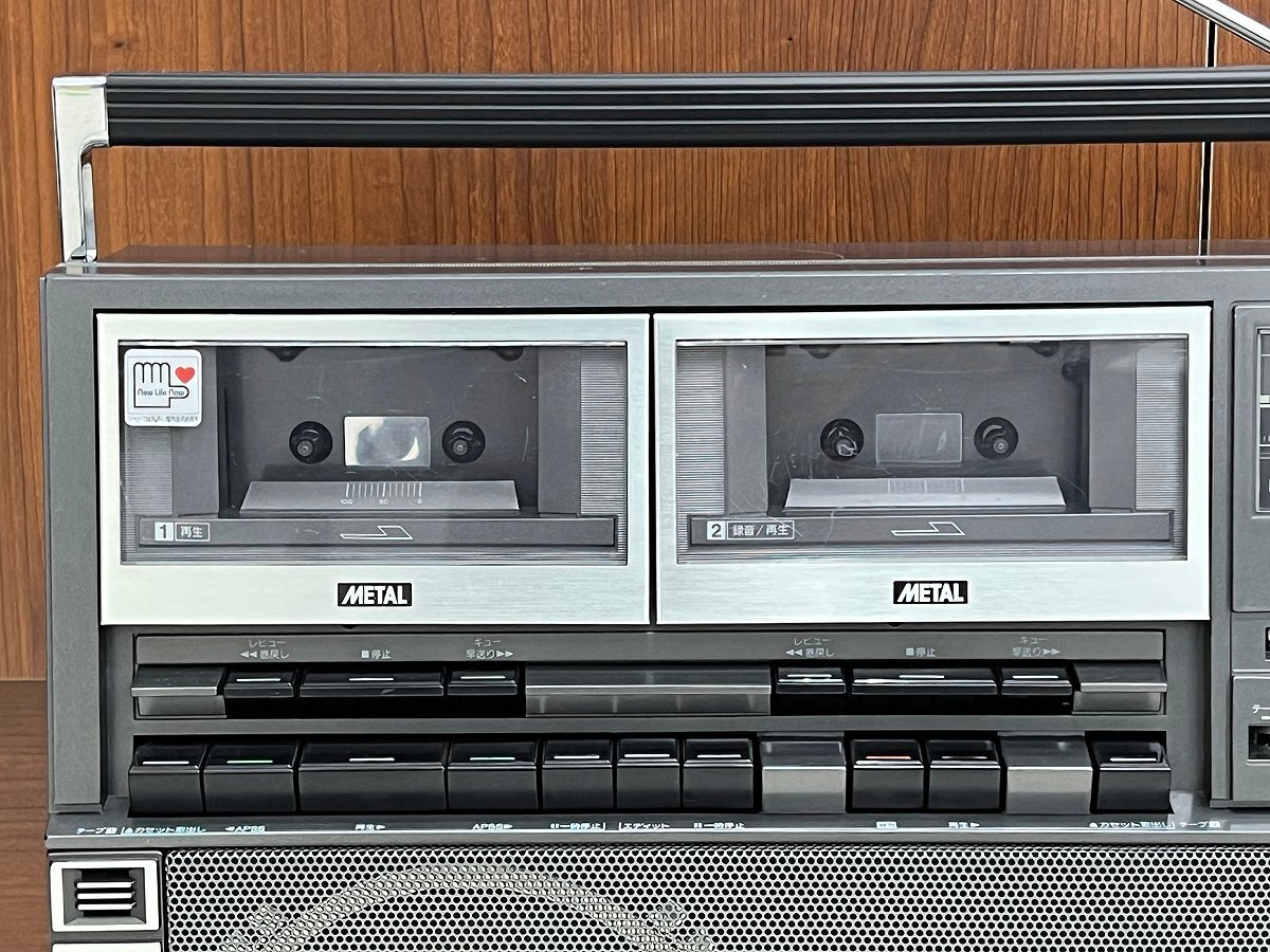 SHARP W ラジカセ G F-818ST ジャンク扱い レトロ SHARP GF-818ST W