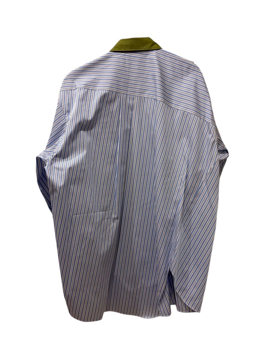 25AW comme des garcons homme plus ねじれストライプポケットシャツ
