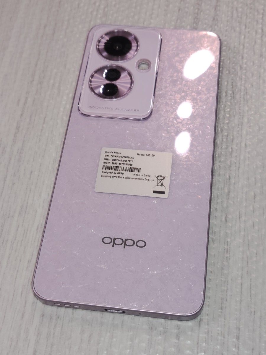 OPPO Reno11 A コーラルパープル SIMフリー｜Yahoo!フリマ（旧PayPay