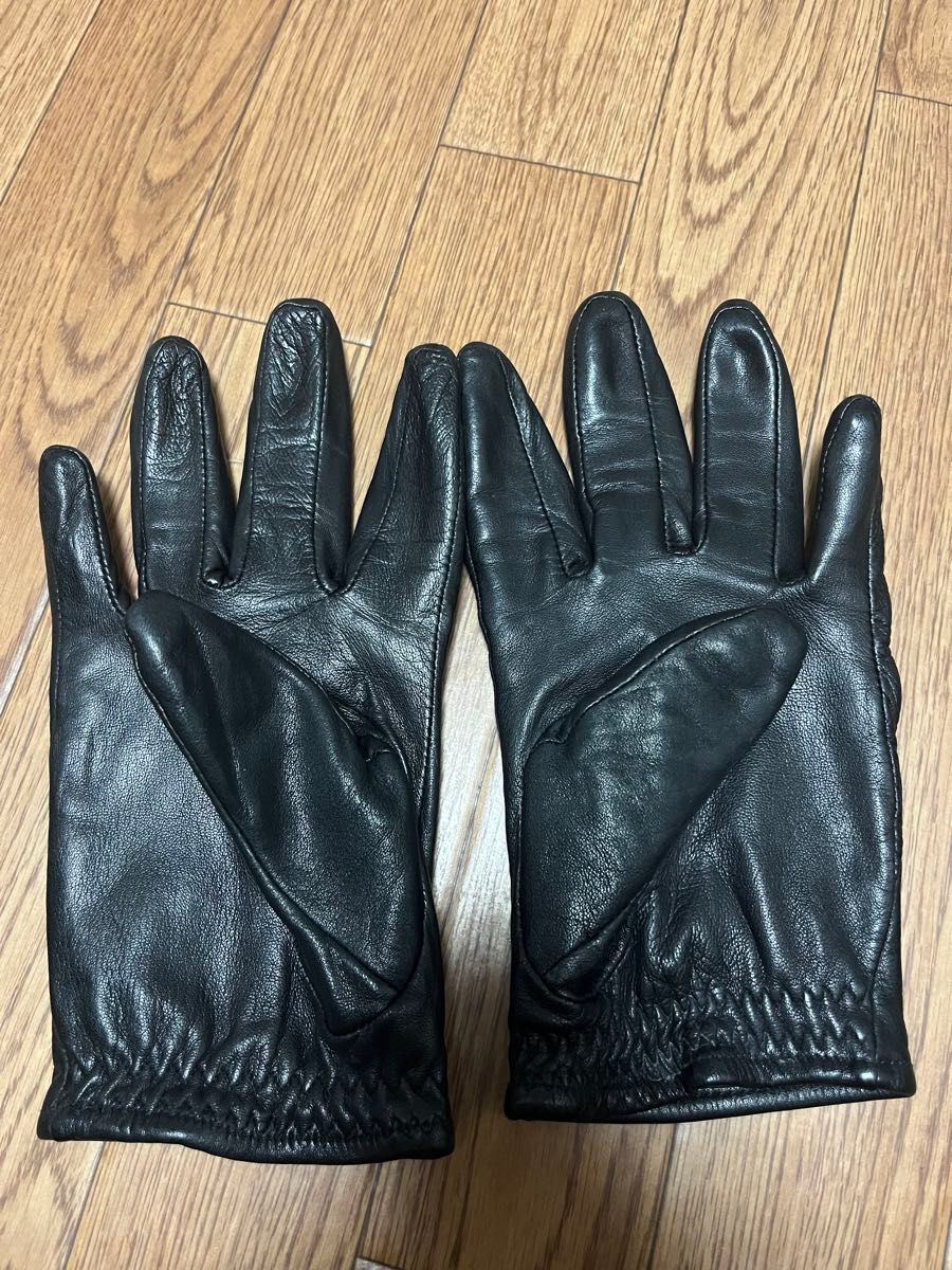 美品 希少】LAD MUSICIAN レザーグローブ 手袋 黒 ラッド