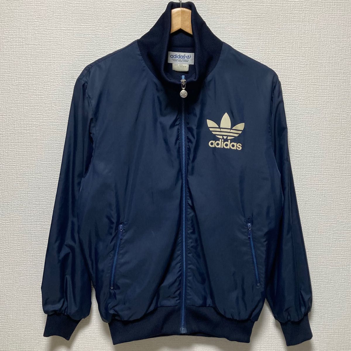 80s adidas ナイロンジャケット アディダス デサント ヴィンテージ 紺