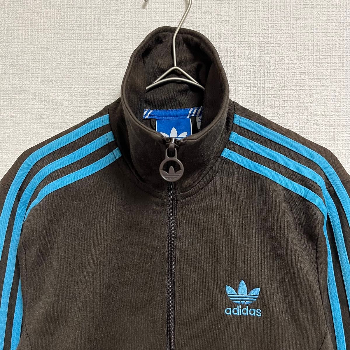adidas トラックジャケット メンズM ジャージ ヨーロッパTT 刺繍ロゴ