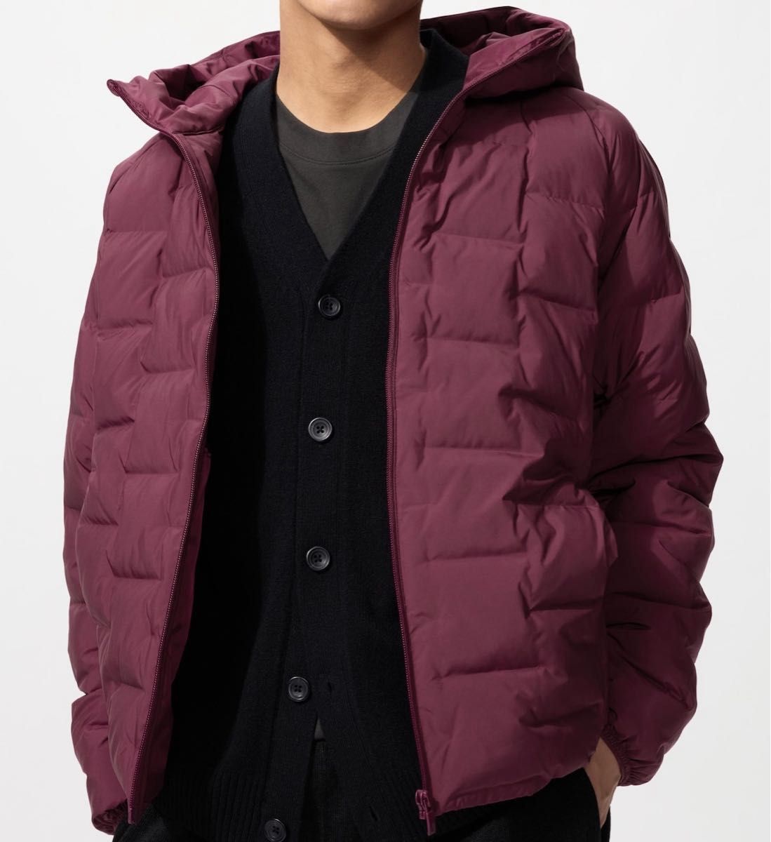 新品未使用】uniqlo ユニクロ パフテックパーカ Mサイズ ワイン 全店