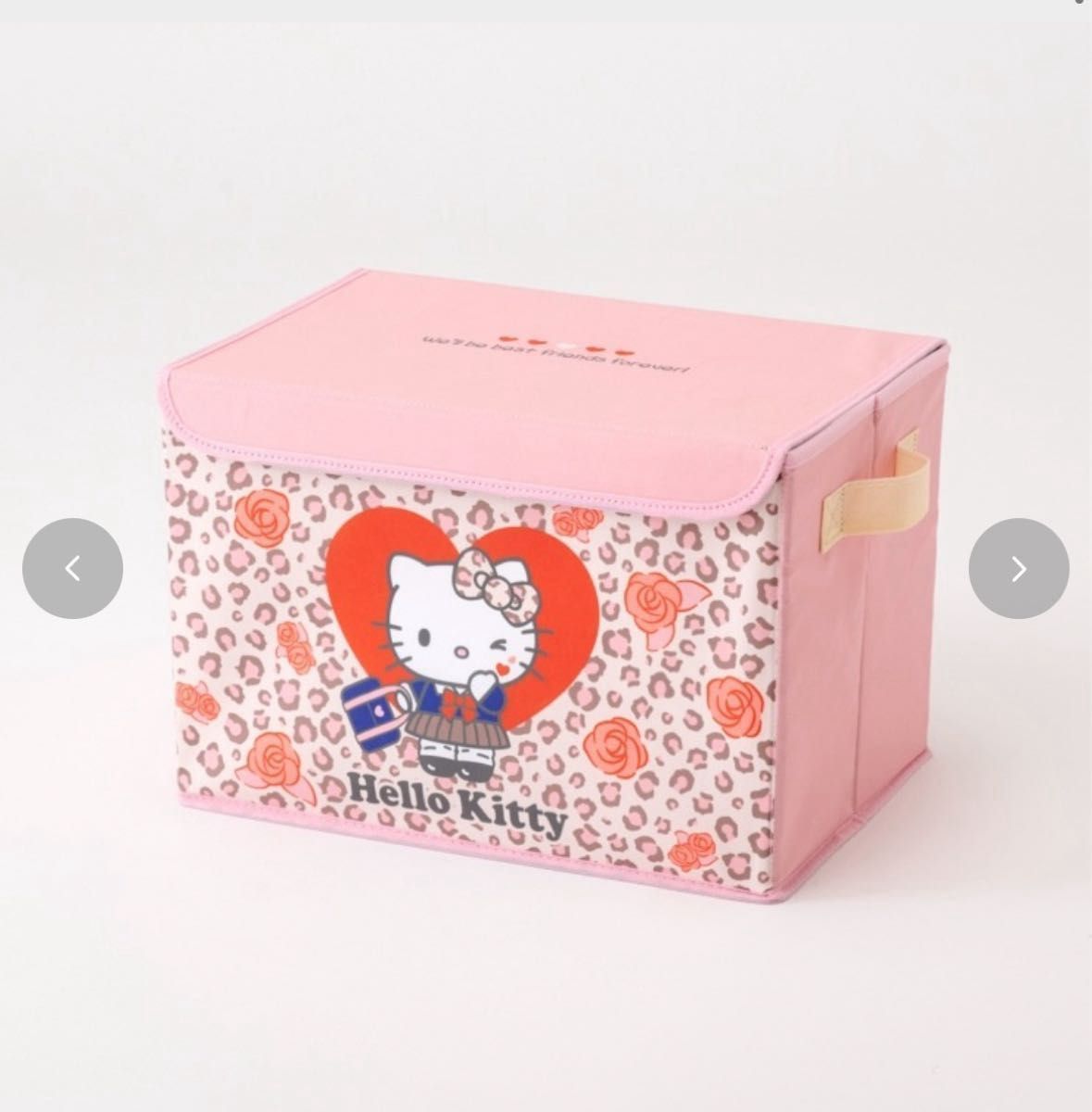 新品】しまむら ハローキティ ギャルキティ フタ付き収納ボックス