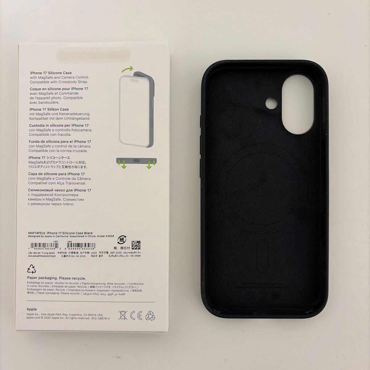 iPhone 17 シリコンケース Apple純正品 ブラック MagSafe対応｜Yahoo