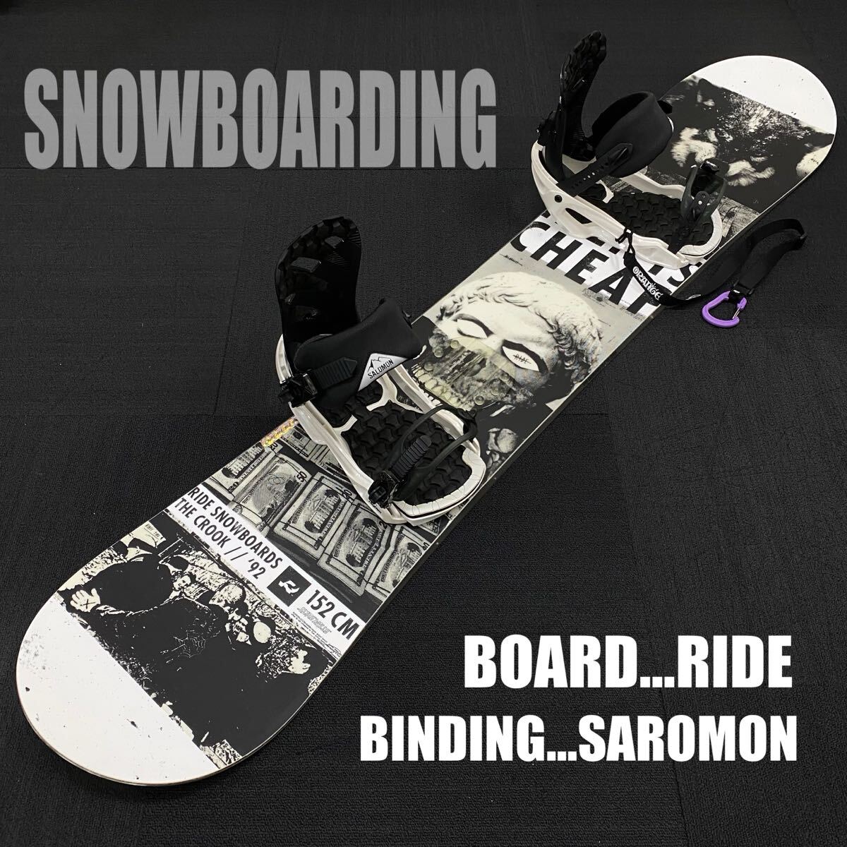 RIDE [スポーツ] スノーボード板 RIDE 152cm ライド BURNOUT バーン
