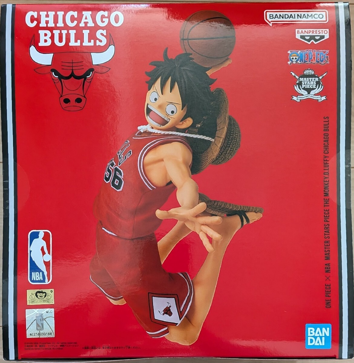 ワンピース NBA シカゴ ブルズ ルフィ フィギュア ONEPIECE BASE SHOP