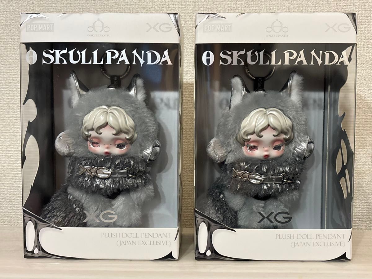 2個セットSKULLPANDA ポップマート XG スカルパンダ ぬいぐるみ2個