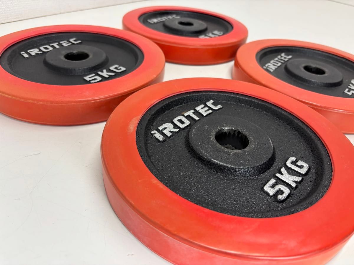 iROTEC 10kg ダンベルプレート オレンジ iROTEC ダンベルプレート 10