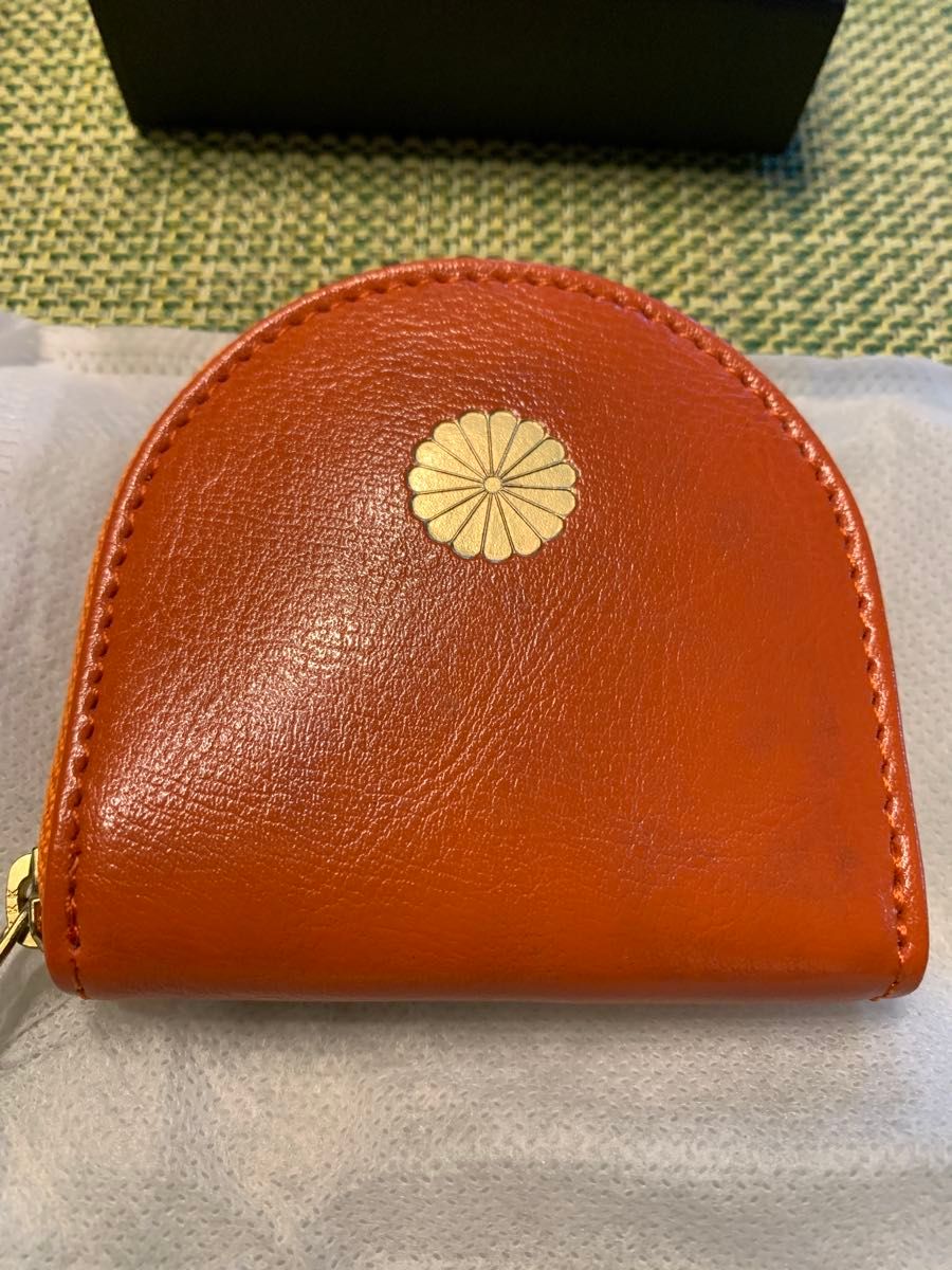 新品/未使用】皇居 財布 小銭入れ 馬蹄型 コインケース レザー 牛革