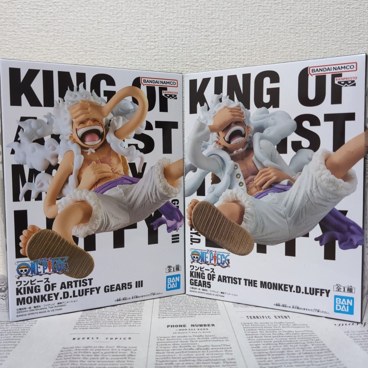 未開封】ワンピース KING OF ARTIST ルフィ ギア5 ニカ フィギュア