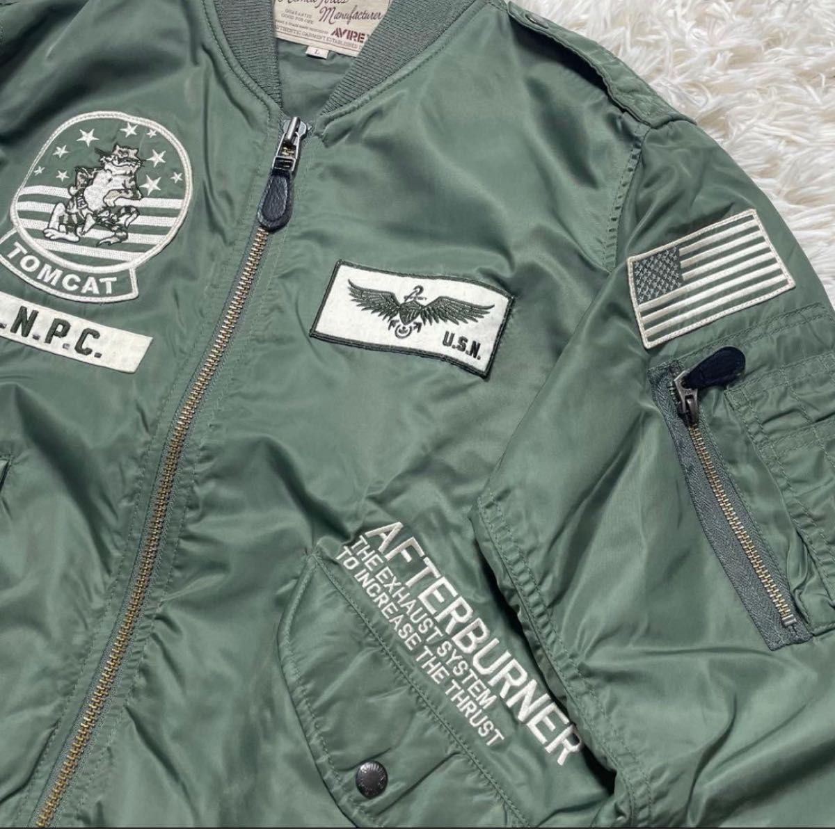 美品】 AVIREX アヴィレックス L-2B フライトジャケット F-14 トム